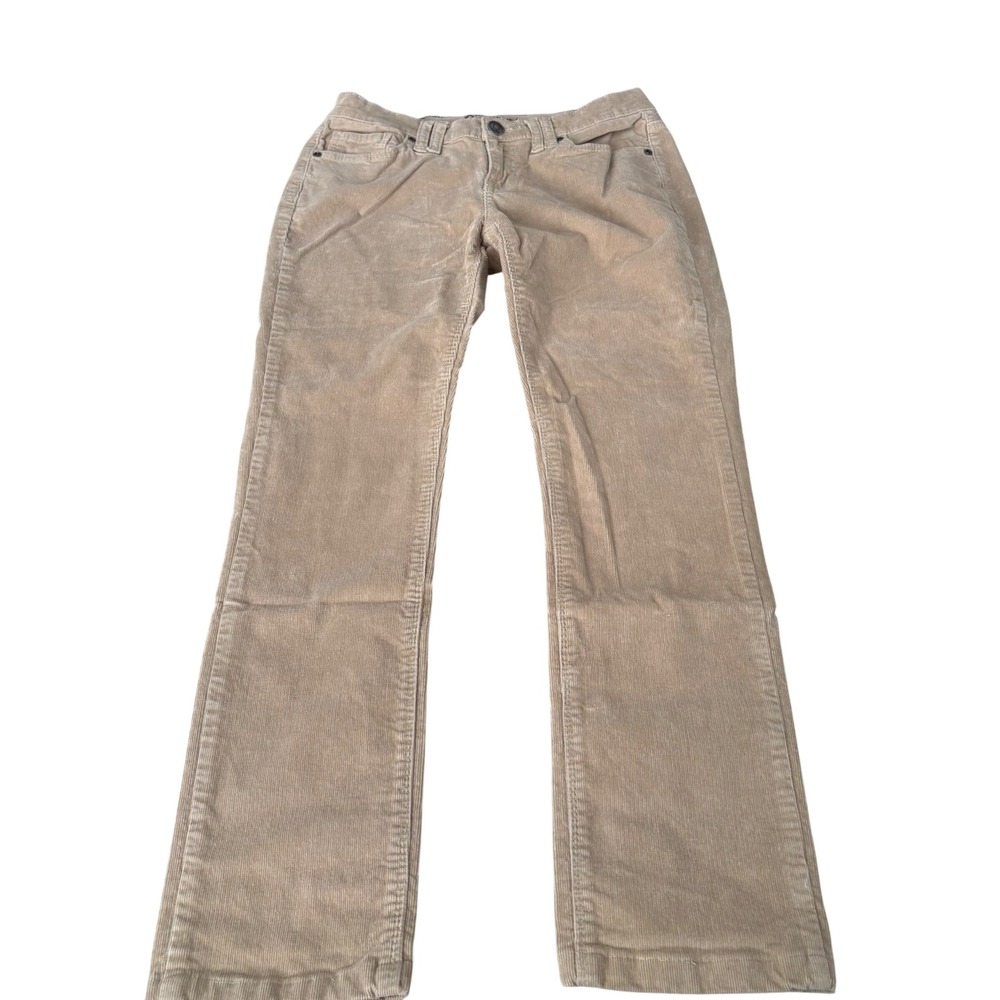 Amethyst Jeans Womens Tan Beige Corduroy Straight Leg Pants Sz 9 Stretch Fall